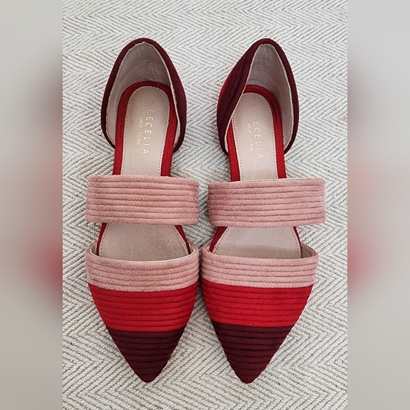 CECELIA NEW YORK Red and Pink Flats - Picture 5 of 13
